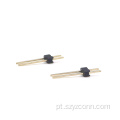 Cabeçalho de pino de 2,54 mm em linha única reta 2P